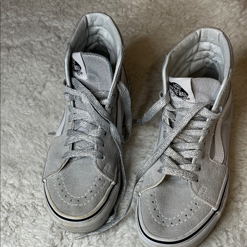 Vans Men's Light Gray High-Top Sneakers